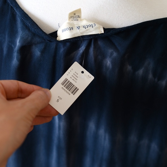 NEW Anthropologie Cloth & Stone Dip Dye Tunic Dress - Picture 11 of 12